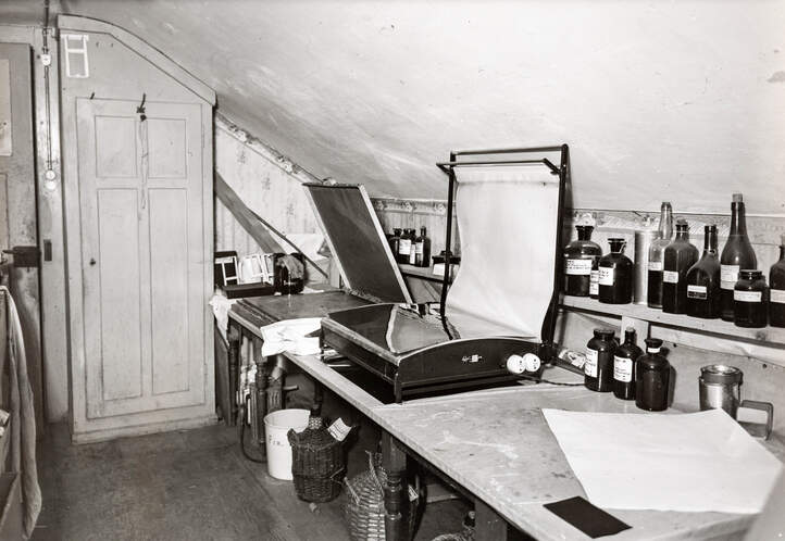 Fotolabor im Grand Hotel Magglingen 1951