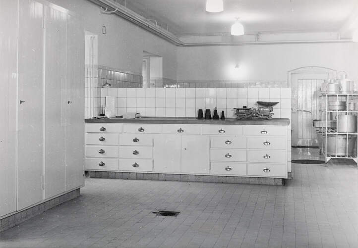 Küche Grand Hotel Magglingen 1948