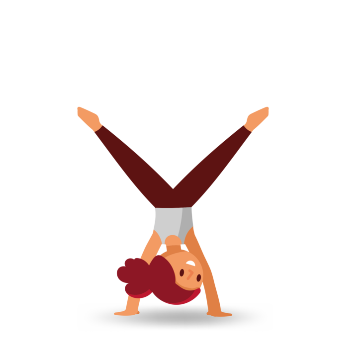 Teilnehmerin – Kind im Handstand