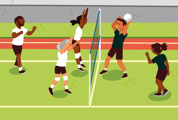 esa – Illustration zu Übung «Netzball»