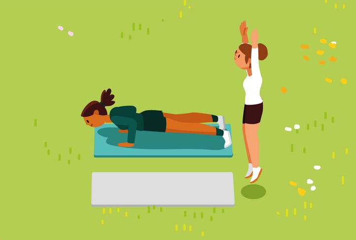 esa – Illustration zu Übung «Burpees»
