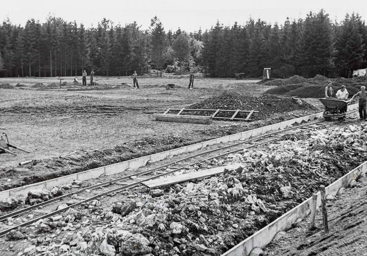 Baustelle Bergsportplatz Waldstadion Magglingen 1944