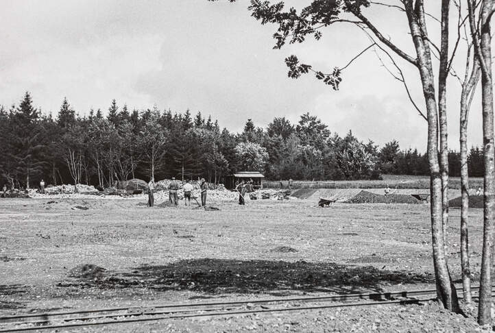 Baustelle Bergsportplatz Waldstadion Magglingen1944