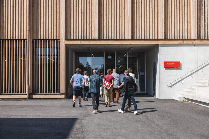 Besichtigung von Sportanlagen in Magglingen
